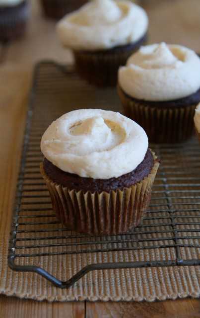 Close-up of Pumpkin Buttercream Cupcake