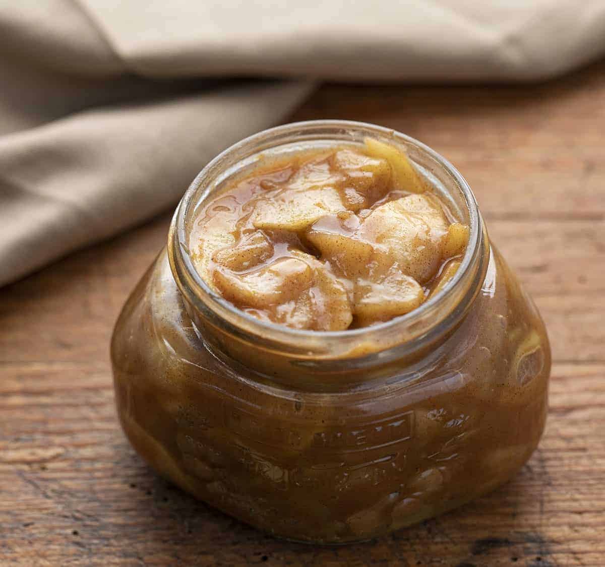 Apple Pie Filling in a Jar