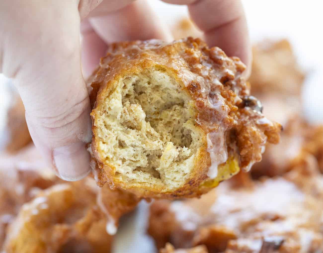 Inside of Banana Fritter 