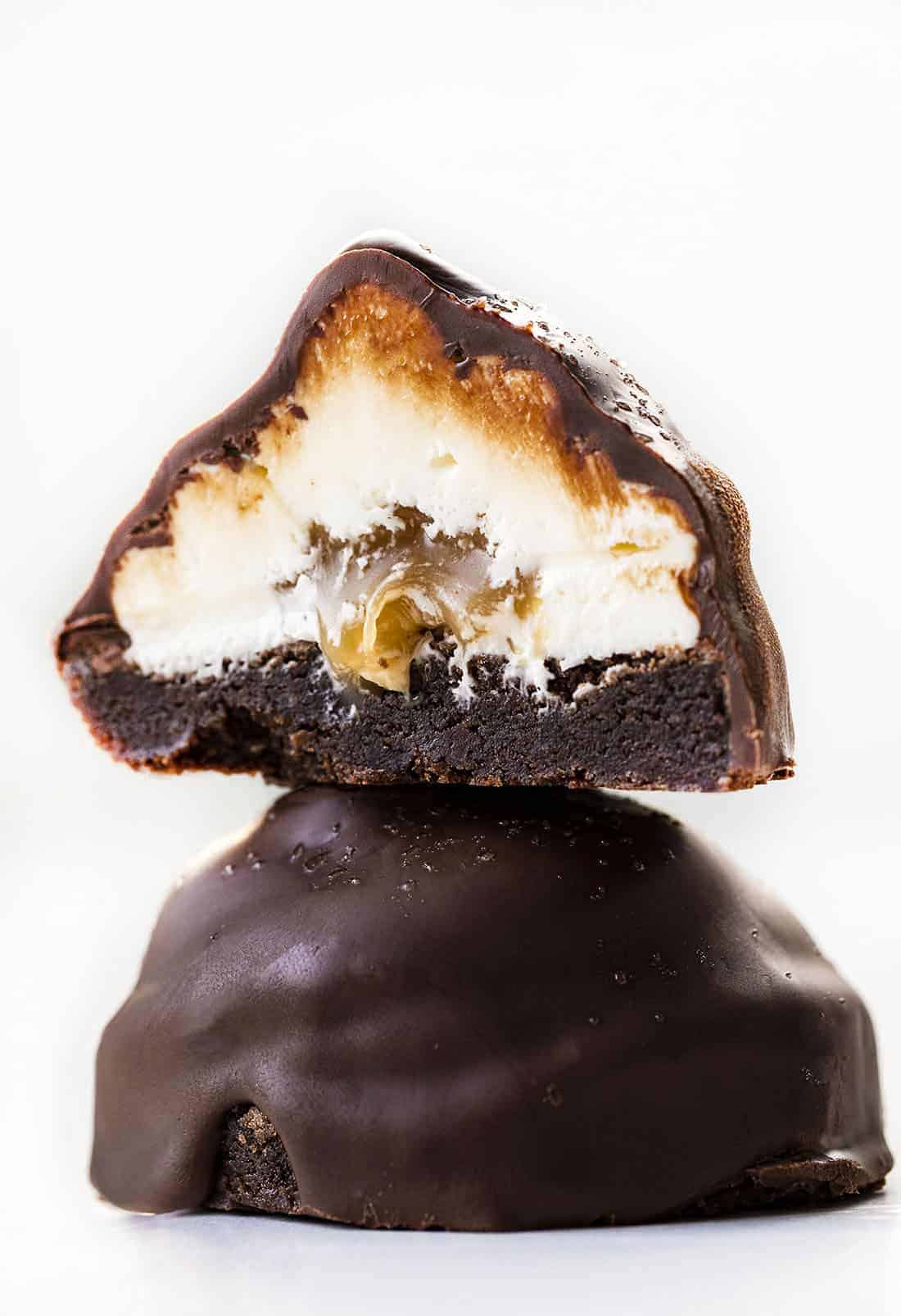 Stacked Salted Caramel Brownie Hi-Hat