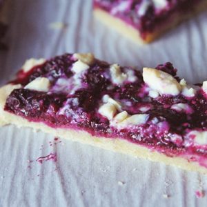 rustic blueberry tart