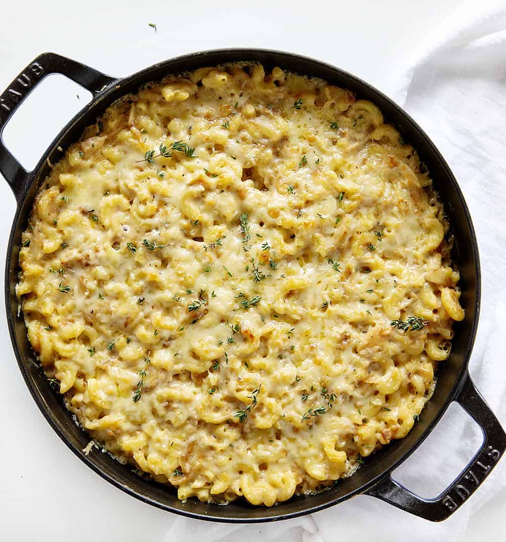 French Onion Chicken Macaroni and Cheese