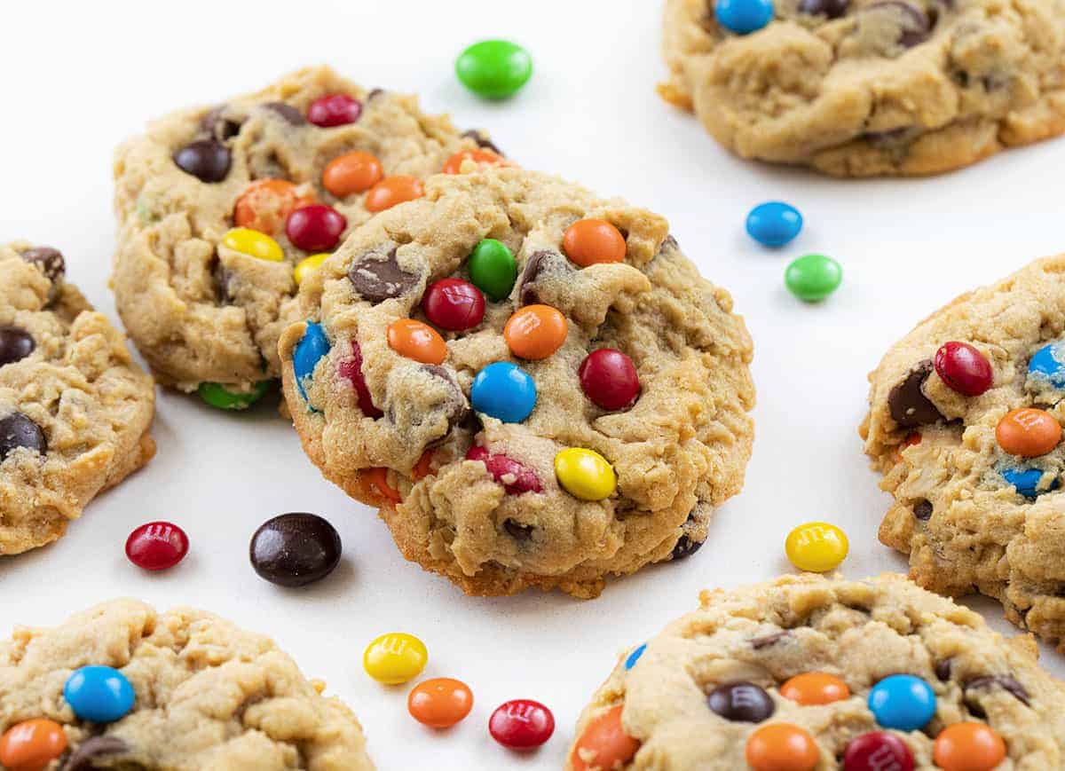 M&M Soft Batch Monster Cookies