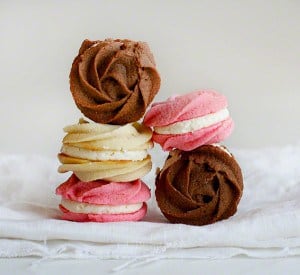 Neapolitan Rose Spritz Cookies!