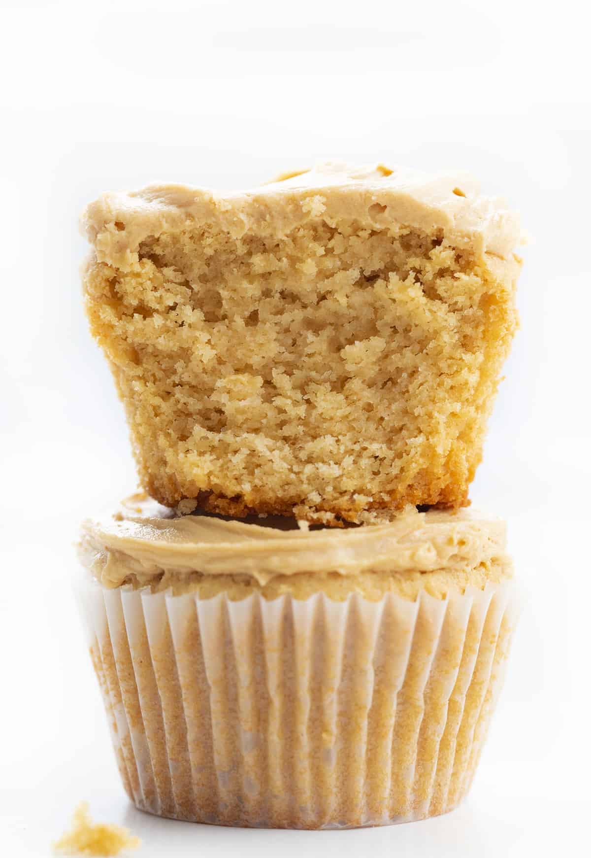 Stacked Peanut Butter Cupcakes