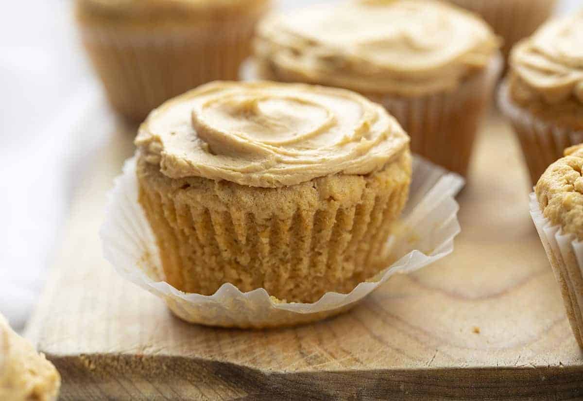 Peanut Butter Cupcakes with Peanut Butter Frosting