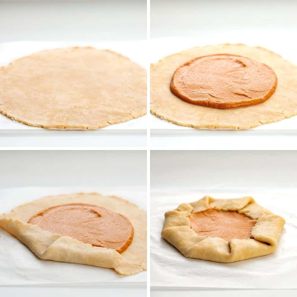 How to Make a Pumpkin Galette with Homemade Pie Crust. Dessert, Thanksgiving, Pumpkin Pie Galette, Easy Pumpkin Dessert, How to Make Pumpkin Galette, Holiday Desserts, Easy Dessert, Pie Crust, Galette, i am baker, iambaker