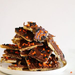 Halloween Saltine Toffee