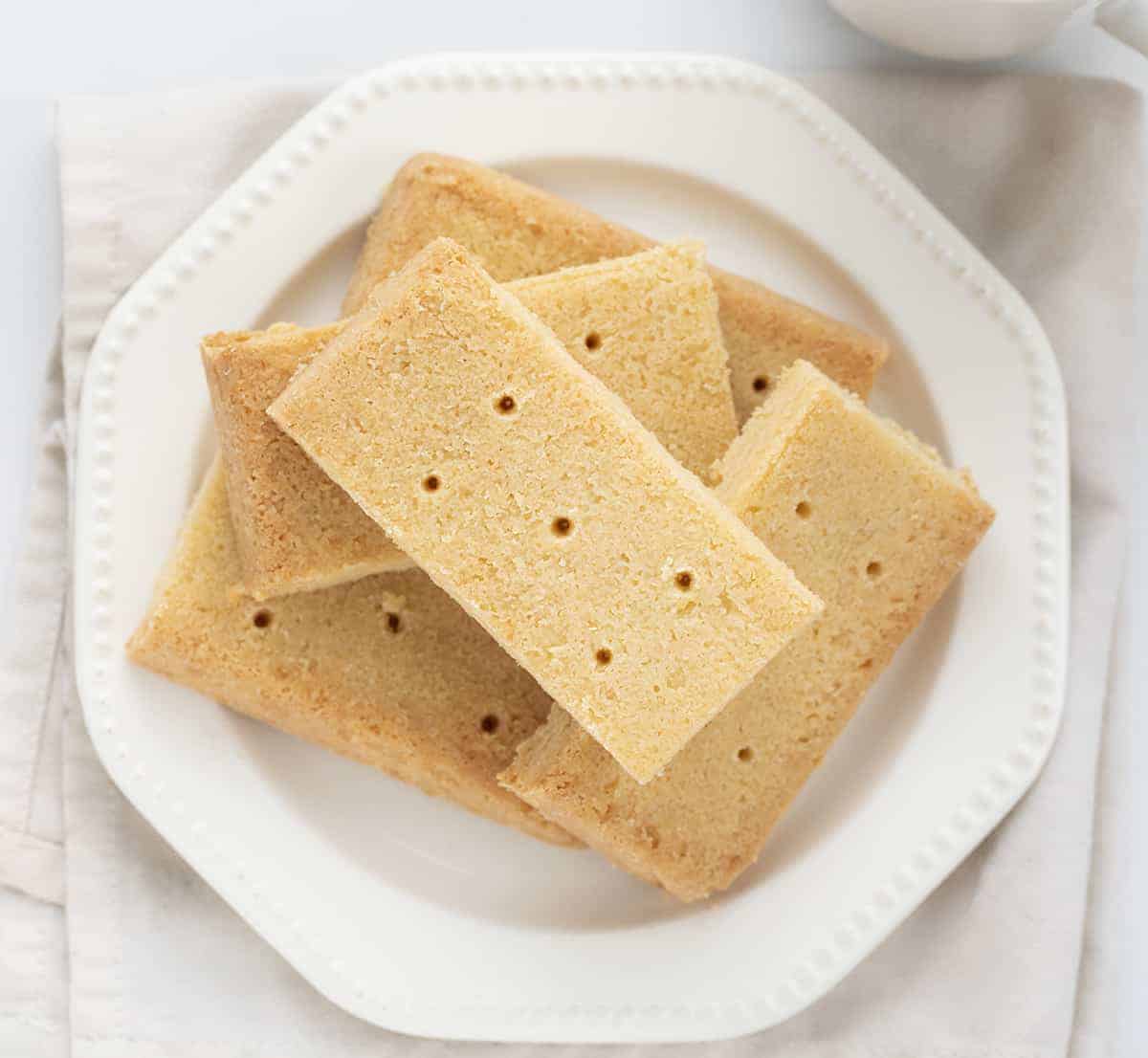 Overhead of The Best Shortbread Cookies