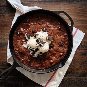 Oreo Brownie in a Skillet